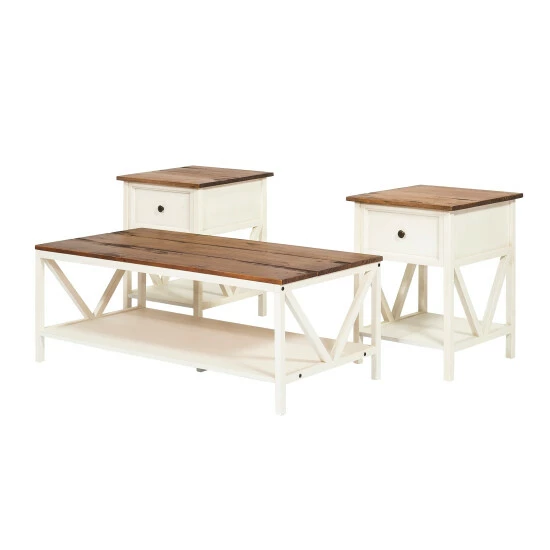 Coupon 🎉 Middlebrook Designs Distressed 3-Piece Table Set Grey/white Wash 🎁 9 Coupon 🎉 Middlebrook Designs Distressed 3-Piece Table Set Grey/white Wash 🎁 - Image 7