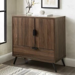 Brand new ⭐ Middlebrook Designs Middlebrook 30-inch 2-door / 1-drawer Accent Cabinet Dark Walnut ✨ -Middlebrook Sales unnamed file 1814