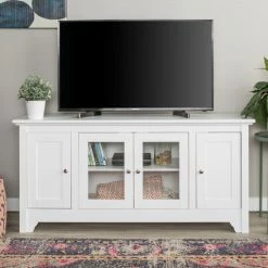 Alternative view of Discount 🤩 Middlebrook Designs Middlebrook Estelle 53-inch 4-door TV Console White 😉