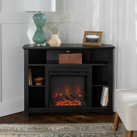 Top 10 🤩 Middlebrook Designs Middleborok 44-inch Corner Fireplace TV Console - Black 🤩 4 Top 10 🤩 Middlebrook Designs Middleborok 44-inch Corner Fireplace TV Console - Black 🤩 - Image 2