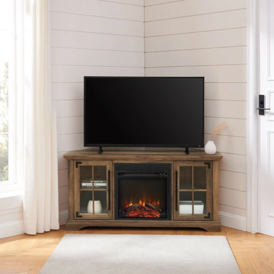 Coupon ๐ Middlebrook Designs Middlebrook Rustic Fireplace Corner TV Stand Rustic Oak ๐ 4 Coupon ๐ Middlebrook Designs Middlebrook Rustic Fireplace Corner TV Stand Rustic Oak ๐ - Image 2