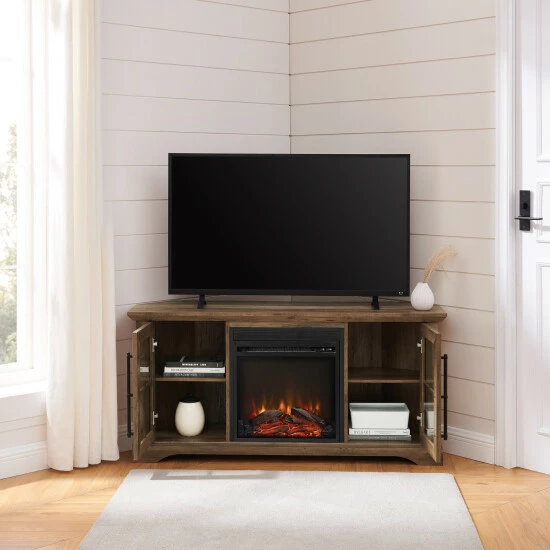 Coupon ๐ Middlebrook Designs Middlebrook Rustic Fireplace Corner TV Stand Rustic Oak ๐ 6 Coupon ๐ Middlebrook Designs Middlebrook Rustic Fireplace Corner TV Stand Rustic Oak ๐ - Image 4