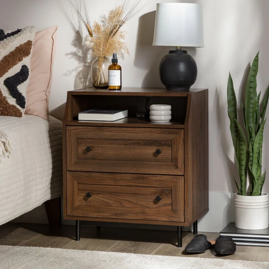 Discount ๐ฅฐ Middlebrook Designs Middlebrook Modern 2-Drawer USB Nightstand Dark Walnut ๐คฉ 4 Discount ๐ฅฐ Middlebrook Designs Middlebrook Modern 2-Drawer USB Nightstand Dark Walnut ๐คฉ - Image 2