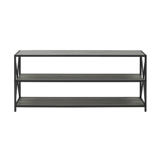 Top 10 ⭐ Middlebrook Designs Hattie 60-inch X-frame Bookshelf Rustic Oak / Black Metal ⌛ 6 Top 10 ⭐ Middlebrook Designs Hattie 60-inch X-frame Bookshelf Rustic Oak / Black Metal ⌛ - Image 4