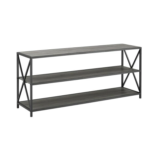Top 10 ⭐ Middlebrook Designs Hattie 60-inch X-frame Bookshelf Rustic Oak / Black Metal ⌛ 7 Top 10 ⭐ Middlebrook Designs Hattie 60-inch X-frame Bookshelf Rustic Oak / Black Metal ⌛ - Image 5