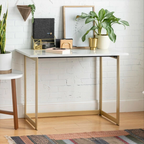Brand new ⌛ Middlebrook Designs Middlebrook Madsen Faux Marble Writing Desk White Faux Marble ⌛ 3 Brand new ⌛ Middlebrook Designs Middlebrook Madsen Faux Marble Writing Desk White Faux Marble ⌛