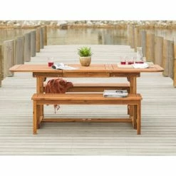 Best deal 🔥 Middlebrook Designs Middlebrook Surfside 3-Piece Acacia Wood Outdoor Dining Set 😀