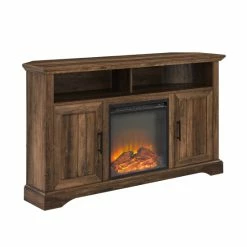 Promo ⌛ Middlebrook Designs Middlebrook 54-inch Groove Door Corner Fireplace TV Console Rustic Oak ❤️ -Middlebrook Sales unnamed file 1920