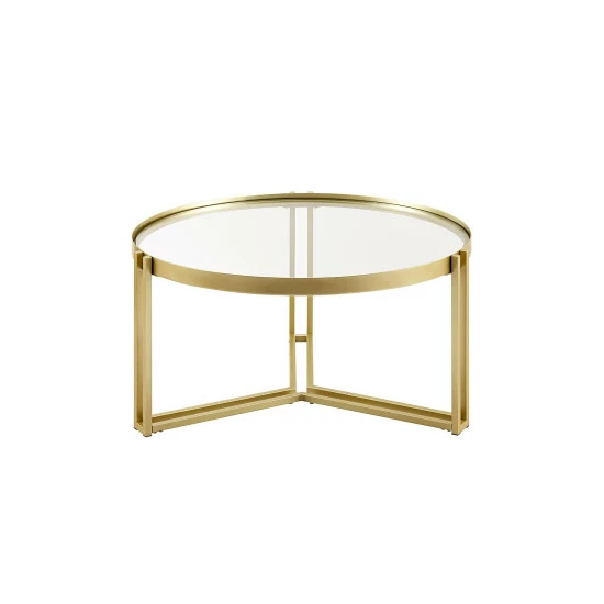 Wholesale ๐ Middlebrook Designs Modern Tri-Leg Metal And Glass Coffee Table ๐ 5 Wholesale ๐ Middlebrook Designs Modern Tri-Leg Metal And Glass Coffee Table ๐ - Image 3