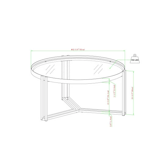 Wholesale ๐ Middlebrook Designs Modern Tri-Leg Metal And Glass Coffee Table ๐ 10 Wholesale ๐ Middlebrook Designs Modern Tri-Leg Metal And Glass Coffee Table ๐ - Image 8