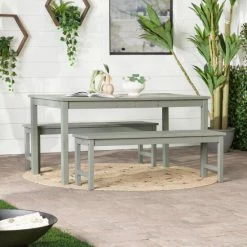 Deals 👏 Middlebrook Designs Middlebrook Surfside 3-Piece Acacia Wood Outdoor Dining Set Dark Brown 🔥 -Middlebrook Sales unnamed file 1942