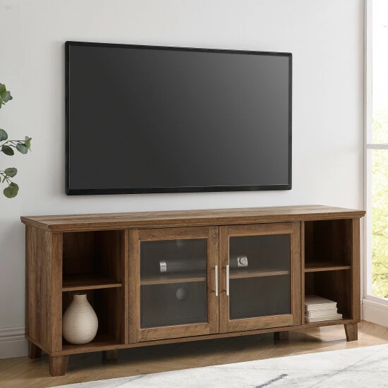 Hot Sale ⭐ Middlebrook Designs Middlebrook 58-inch Transitional Glass Door TV Console Grey Wash ✔️ 5 Hot Sale ⭐ Middlebrook Designs Middlebrook 58-inch Transitional Glass Door TV Console Grey Wash ✔️ - Image 3