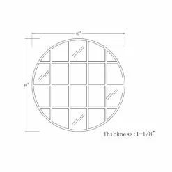 Best deal 😉 Middlebrook Designs 40-Inch Round Windowpane Mirror - Black 😉 -Middlebrook Sales unnamed file 1970