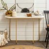 Brand new 😉 Middlebrook Designs Middlebrook 44-inch Curved Entry Table Gold / White Faux Marble 💯 -Middlebrook Sales unnamed file 1971