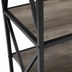 Best Sale 🎁 Middlebrook Designs Middlebrook Hattie X-frame Tower Bookshelf Dark Walnut 🎁 -Middlebrook Sales unnamed file 1999
