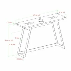 Best Pirce 👍 Middlebrook Designs Middlebrook Kenyon Metal Wrap Entry Table Dark Walnut 🛒 -Middlebrook Sales unnamed file 2017