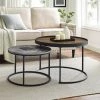 Best Pirce 🔔 Middlebrook Designs Two-Tone Nesting Table Set Dark Walnut / English Oak 😉 -Middlebrook Sales unnamed file 2018