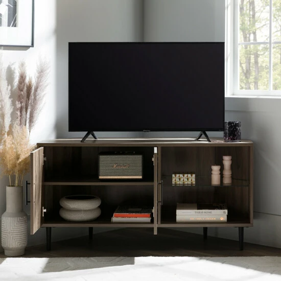 Wholesale π― Middlebrook Designs Middlebrook Esbo 48-inch Corner TV Stand Console Dark Walnut π 6 Wholesale π― Middlebrook Designs Middlebrook Esbo 48-inch Corner TV Stand Console Dark Walnut π - Image 4