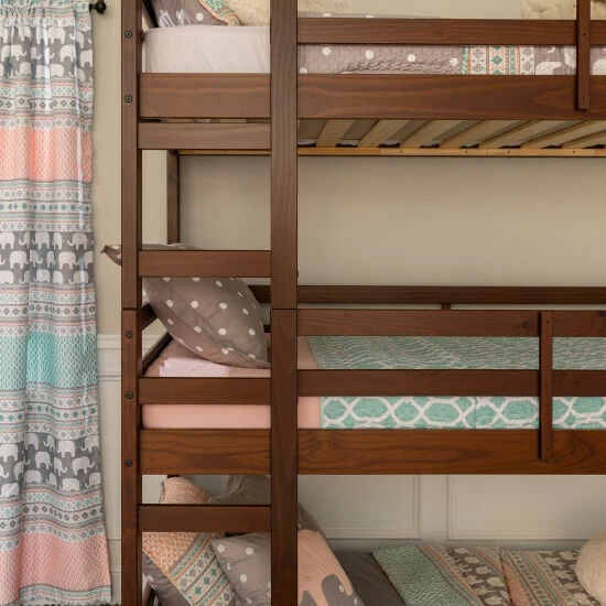 Best Sale ๐ฅ Middlebrook Designs Middlebrook Browning Solid Wood Twin Triple Bunk Bed Walnut ๐ 6 Best Sale ๐ฅ Middlebrook Designs Middlebrook Browning Solid Wood Twin Triple Bunk Bed Walnut ๐ - Image 4
