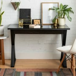 Alternative view of Coupon 😀 Middlebrook Designs Middlebrook Black X-frame Computer Desk ✔️