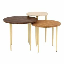 Flash Sale 🧨 Middlebrook Designs Middlebrook Nesting Table Set White Poplar / English Oak / Dark Walnut 😀 -Middlebrook Sales unnamed file 2101