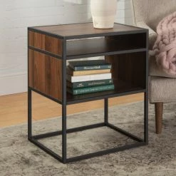 Cheapest โญ Middlebrook Designs Geller Open-shelf Side Table Grey Wash ๐