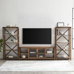 Top 10 👏 Middlebrook Designs Middlebrook Kujawa X-Accent Entertainment Wall Sable Grey 😉