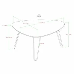 Outlet 😍 Middlebrook Designs Askvoll 32-inch Mid-century Walnut Coffee Table ✔️ -Middlebrook Sales unnamed file 2198