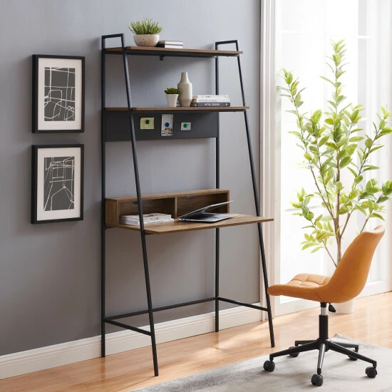 Flash Sale ๐ Middlebrook Designs Middlebrook Lahuri Metal Frame Ladder Shelf Desk Grey Wash ๐ 3 Flash Sale ๐ Middlebrook Designs Middlebrook Lahuri Metal Frame Ladder Shelf Desk Grey Wash ๐