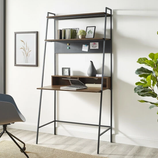 Flash Sale ๐ Middlebrook Designs Middlebrook Lahuri Metal Frame Ladder Shelf Desk Grey Wash ๐ 10 Flash Sale ๐ Middlebrook Designs Middlebrook Lahuri Metal Frame Ladder Shelf Desk Grey Wash ๐ - Image 8