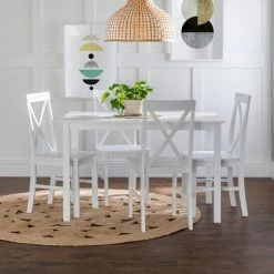 Best Sale ✔️ Middlebrook Designs Middlebrook 5-pc. Dining Set W/ X-back Side Chairs White / White 🧨 -Middlebrook Sales unnamed file 2245