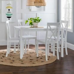 Best Sale ✔️ Middlebrook Designs Middlebrook 5-pc. Dining Set W/ X-back Side Chairs White / White 🧨 -Middlebrook Sales unnamed file 2246