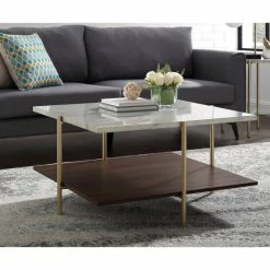 Hot Sale 🔔 Middlebrook Designs Madsen 32-inch Square Faux Marble Coffee Table 😀 -Middlebrook Sales unnamed file 2248