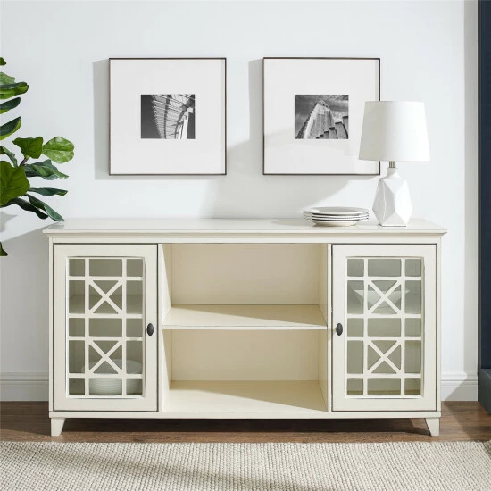 Cheap 😍 Middlebrook Designs Middlebrook Loches 60-inch 2-Door Fretwork Sideboard Antique White 💯 3 Cheap 😍 Middlebrook Designs Middlebrook Loches 60-inch 2-Door Fretwork Sideboard Antique White 💯