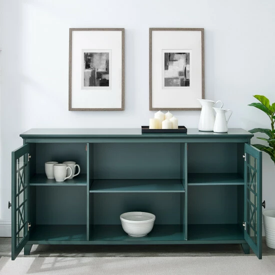 Cheap 😍 Middlebrook Designs Middlebrook Loches 60-inch 2-Door Fretwork Sideboard Antique White 💯 6 Cheap 😍 Middlebrook Designs Middlebrook Loches 60-inch 2-Door Fretwork Sideboard Antique White 💯 - Image 4