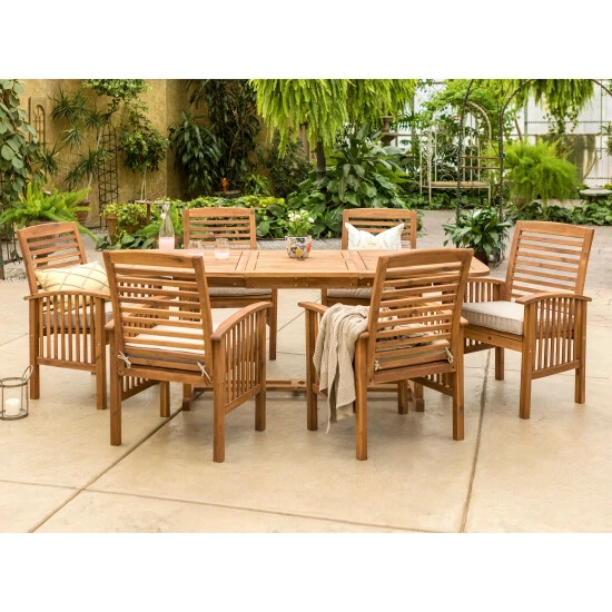 Best Sale โ๏ธ Middlebrook Designs Middlebrook Surfside 7-Piece Acacia Outdoor Extension Dining Set ๐ 3 Best Sale โ๏ธ Middlebrook Designs Middlebrook Surfside 7-Piece Acacia Outdoor Extension Dining Set ๐