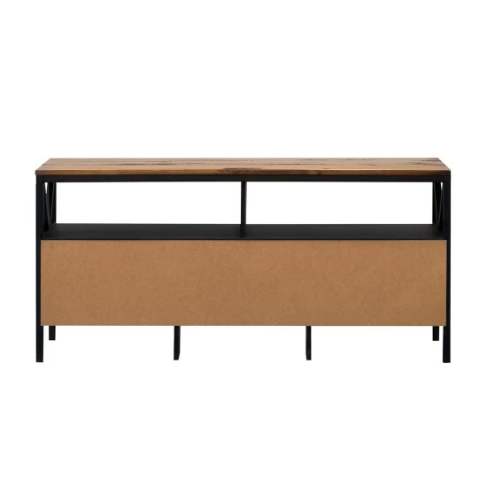 Outlet ๐ Middlebrook Designs Middlebrook 60-inch Rustic 3-Drawer TV Console Black / Rustic Oak ๐ฅฐ 6 Outlet ๐ Middlebrook Designs Middlebrook 60-inch Rustic 3-Drawer TV Console Black / Rustic Oak ๐ฅฐ - Image 4