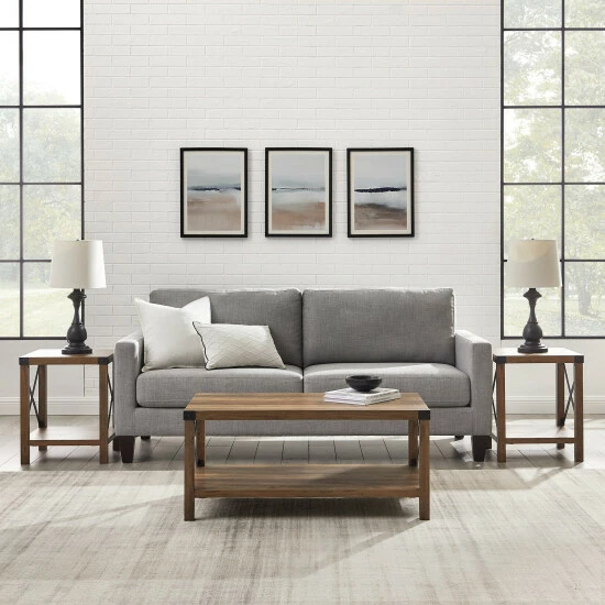 Flash Sale 🔔 Middlebrook Designs 3-piece Coffee Table And Side Table Set Grey Wash 🎉 3 Flash Sale 🔔 Middlebrook Designs 3-piece Coffee Table And Side Table Set Grey Wash 🎉