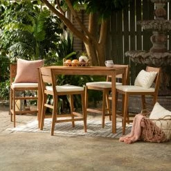 Best Sale 🔔 Middlebrook Designs Middlebrook 5-Piece Acacia Wood Counter Height Dining Set Dark Brown 🤩 -Middlebrook Sales unnamed file 2353