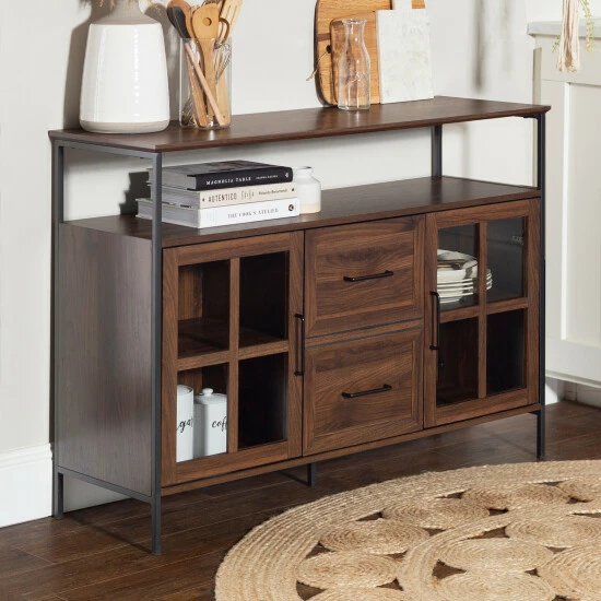 Cheap ๐ Middlebrook Designs Middlebrook Urban Industrial 3-door Buffet Dark Walnut ๐ 6 Cheap ๐ Middlebrook Designs Middlebrook Urban Industrial 3-door Buffet Dark Walnut ๐ - Image 4