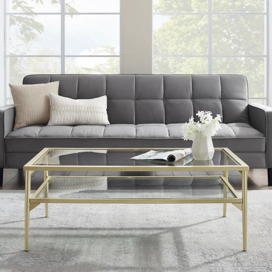 Wholesale ๐ฏ Middlebrook Designs Middlebrook 42-inch Metal And Glass Two-Tier Coffee Table Black ๐ฏ 8 Wholesale ๐ฏ Middlebrook Designs Middlebrook 42-inch Metal And Glass Two-Tier Coffee Table Black ๐ฏ - Image 6