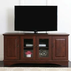 Best Pirce 🛒 Middlebrook Designs Middlebrook Angelina 52-inch TV Console - Traditional Brown 💯