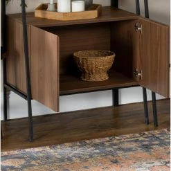 Coupon 👍 Middlebrook Designs Middlebrook Lahuri 72-inch Ladder Storage Bookshelf Dark Walnut 🎁 -Middlebrook Sales unnamed file 246