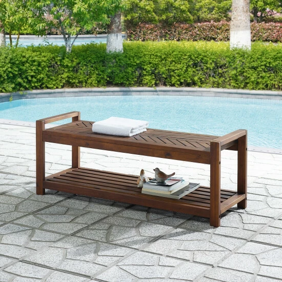Best Sale ๐ Middlebrook Designs Middlebrook Elephant Point Acacia Wood Outdoor Chevron Bench Brown ๐ฏ 5 Best Sale ๐ Middlebrook Designs Middlebrook Elephant Point Acacia Wood Outdoor Chevron Bench Brown ๐ฏ - Image 3