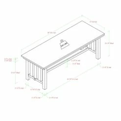 Best Sale 🛒 Middlebrook Designs Middlebrook 60-inch Mission Style Dining Bench - Cappuccino - N/A 🧨 -Middlebrook Sales unnamed file 2483