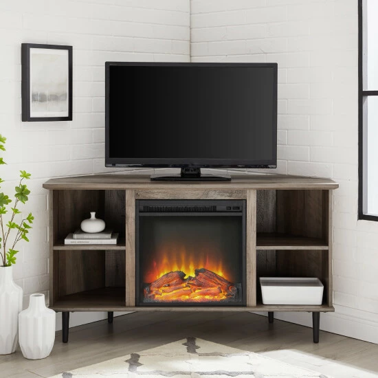 Cheap 🤩 Middlebrook Designs Middlebrook 48-inch Corner Fireplace TV Console Grey Wash 🔥 4 Cheap 🤩 Middlebrook Designs Middlebrook 48-inch Corner Fireplace TV Console Grey Wash 🔥 - Image 2