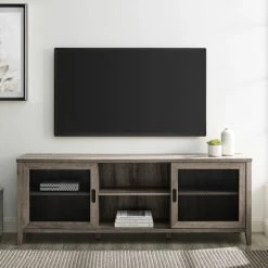 Best reviews of 🤩 Middlebrook Designs Middlebrook 70-inch Sliding Mesh Door TV Console Grey Wash ❤️