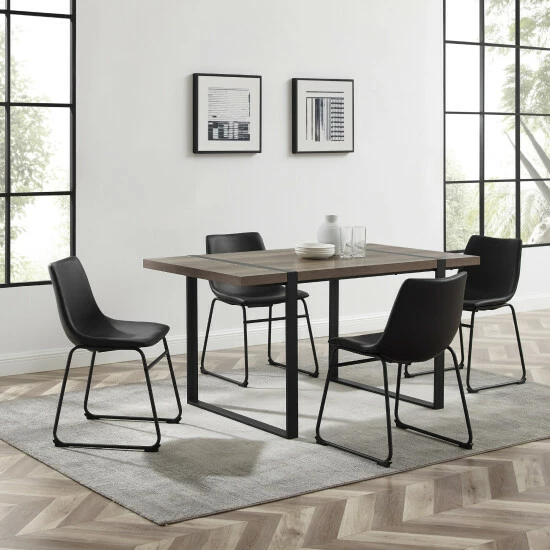 Promo 🥰 Middlebrook Designs Middlebrook 5-piece Urban Blend Industrial Dining Set Driftwood 🧨 3 Promo 🥰 Middlebrook Designs Middlebrook 5-piece Urban Blend Industrial Dining Set Driftwood 🧨