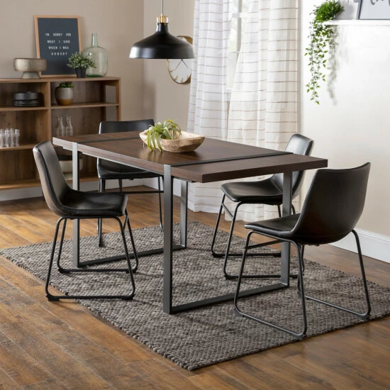Promo 🥰 Middlebrook Designs Middlebrook 5-piece Urban Blend Industrial Dining Set Driftwood 🧨 5 Promo 🥰 Middlebrook Designs Middlebrook 5-piece Urban Blend Industrial Dining Set Driftwood 🧨 - Image 3