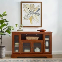 Brand new 🎁 Middlebrook Designs Middlebrook 52-inch Highboy TV Console - Rustic Brown 🛒